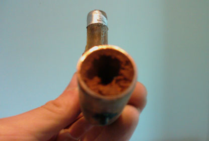 Image of damaged pipe